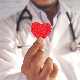 Doctor with red heart E-card